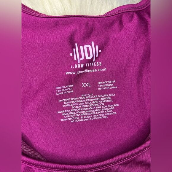 J.Dow Fitness magenta sleeveless jumpsuit sz XXL - Picture 4 of 13
